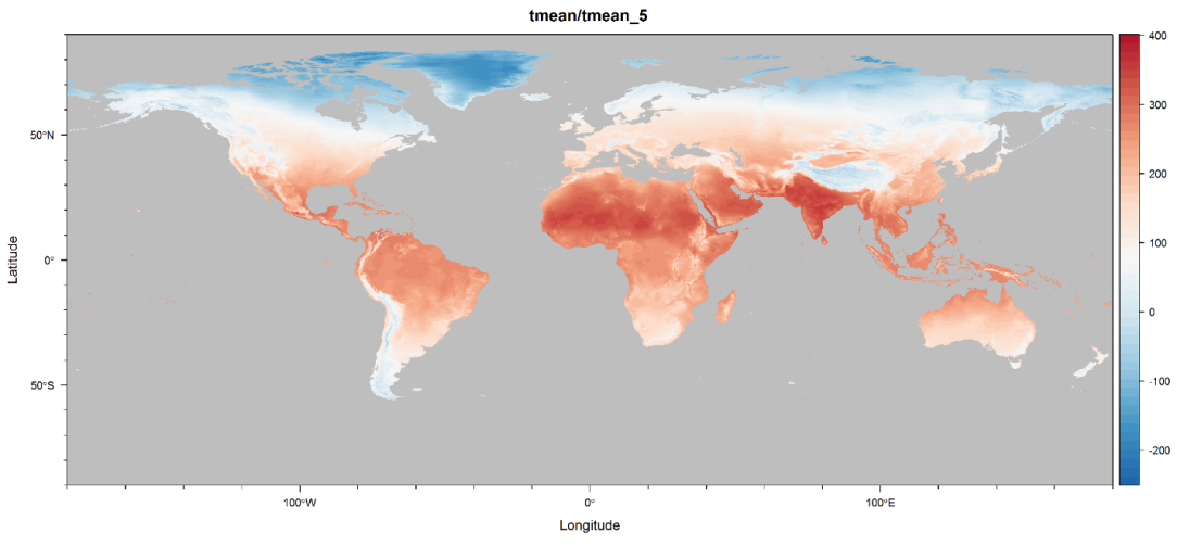 World mean temperature: May