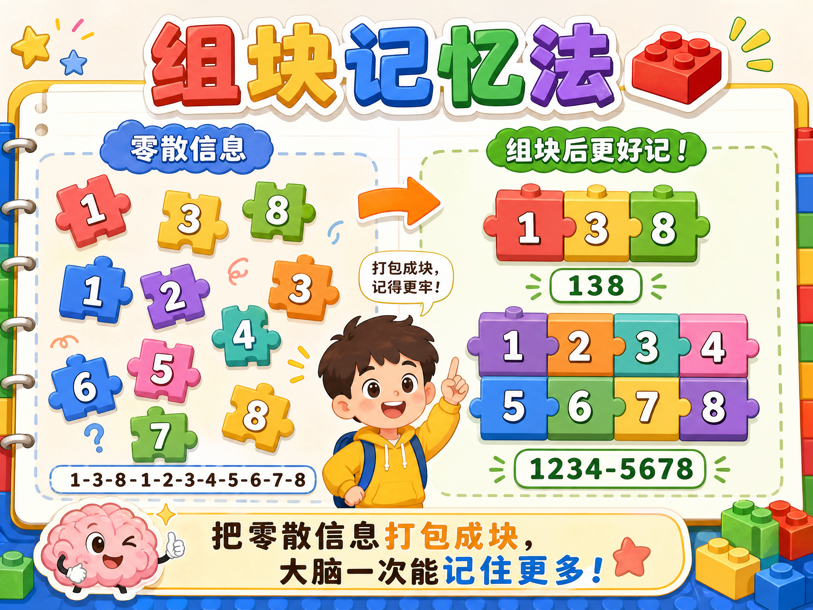 组块记忆法