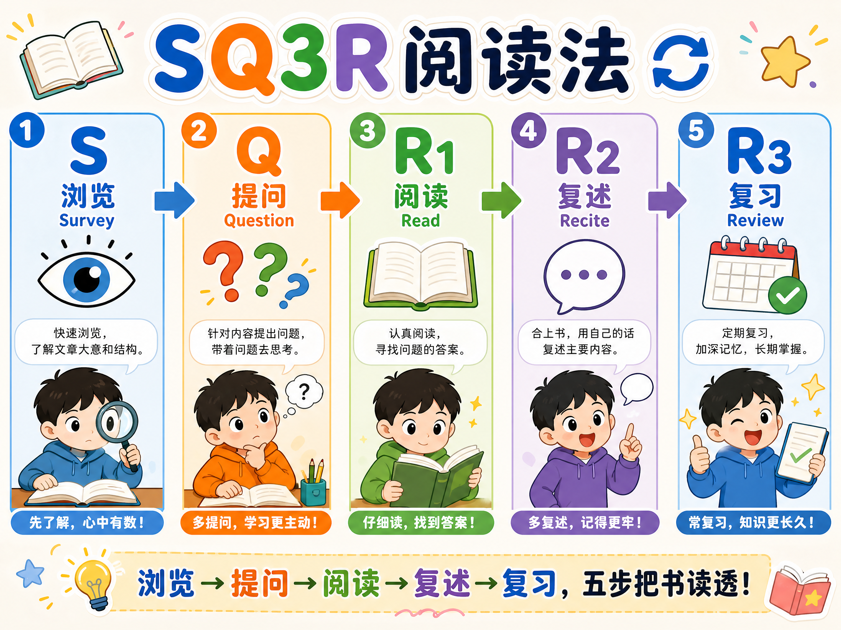 SQ3R阅读法